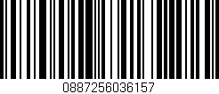 Código de barras (EAN, GTIN, SKU, ISBN): '0887256036157'
