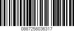 Código de barras (EAN, GTIN, SKU, ISBN): '0887256036317'