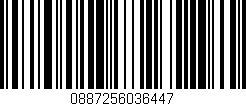 Código de barras (EAN, GTIN, SKU, ISBN): '0887256036447'