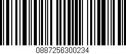 Código de barras (EAN, GTIN, SKU, ISBN): '0887256300234'