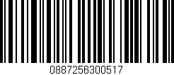 Código de barras (EAN, GTIN, SKU, ISBN): '0887256300517'