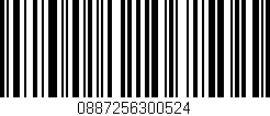 Código de barras (EAN, GTIN, SKU, ISBN): '0887256300524'