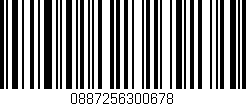 Código de barras (EAN, GTIN, SKU, ISBN): '0887256300678'