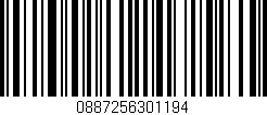 Código de barras (EAN, GTIN, SKU, ISBN): '0887256301194'