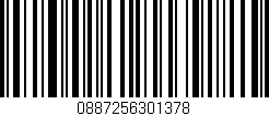 Código de barras (EAN, GTIN, SKU, ISBN): '0887256301378'