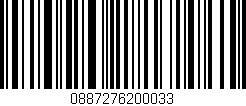 Código de barras (EAN, GTIN, SKU, ISBN): '0887276200033'