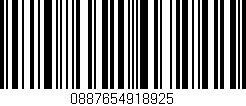 Código de barras (EAN, GTIN, SKU, ISBN): '0887654918925'