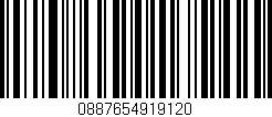 Código de barras (EAN, GTIN, SKU, ISBN): '0887654919120'