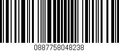 Código de barras (EAN, GTIN, SKU, ISBN): '0887758048238'