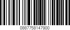 Código de barras (EAN, GTIN, SKU, ISBN): '0887758147900'