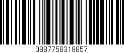 Código de barras (EAN, GTIN, SKU, ISBN): '0887758319857'