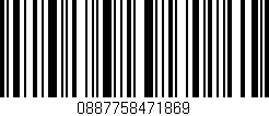 Código de barras (EAN, GTIN, SKU, ISBN): '0887758471869'