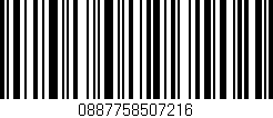 Código de barras (EAN, GTIN, SKU, ISBN): '0887758507216'