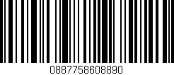 Código de barras (EAN, GTIN, SKU, ISBN): '0887758608890'