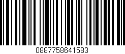 Código de barras (EAN, GTIN, SKU, ISBN): '0887758641583'
