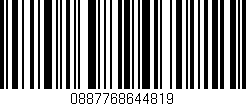 Código de barras (EAN, GTIN, SKU, ISBN): '0887768644819'