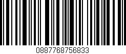 Código de barras (EAN, GTIN, SKU, ISBN): '0887768756833'