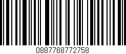 Código de barras (EAN, GTIN, SKU, ISBN): '0887768772758'