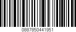 Código de barras (EAN, GTIN, SKU, ISBN): '0887850441951'