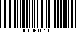 Código de barras (EAN, GTIN, SKU, ISBN): '0887850441982'