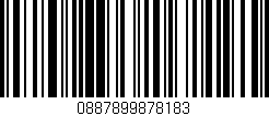 Código de barras (EAN, GTIN, SKU, ISBN): '0887899878183'