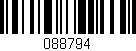 Código de barras (EAN, GTIN, SKU, ISBN): '088794'