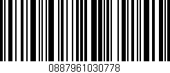 Código de barras (EAN, GTIN, SKU, ISBN): '0887961030778'