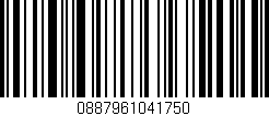 Código de barras (EAN, GTIN, SKU, ISBN): '0887961041750'