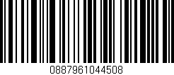 Código de barras (EAN, GTIN, SKU, ISBN): '0887961044508'