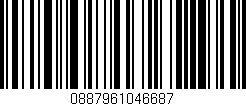 Código de barras (EAN, GTIN, SKU, ISBN): '0887961046687'