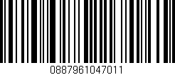 Código de barras (EAN, GTIN, SKU, ISBN): '0887961047011'