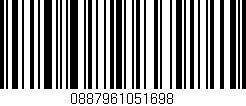 Código de barras (EAN, GTIN, SKU, ISBN): '0887961051698'