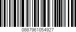 Código de barras (EAN, GTIN, SKU, ISBN): '0887961054927'
