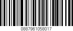 Código de barras (EAN, GTIN, SKU, ISBN): '0887961058017'