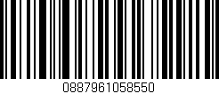 Código de barras (EAN, GTIN, SKU, ISBN): '0887961058550'