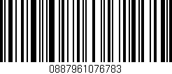 Código de barras (EAN, GTIN, SKU, ISBN): '0887961076783'