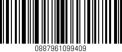 Código de barras (EAN, GTIN, SKU, ISBN): '0887961099409'