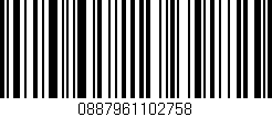 Código de barras (EAN, GTIN, SKU, ISBN): '0887961102758'