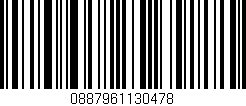 Código de barras (EAN, GTIN, SKU, ISBN): '0887961130478'