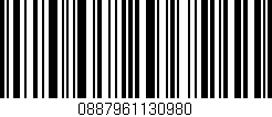 Código de barras (EAN, GTIN, SKU, ISBN): '0887961130980'