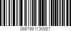 Código de barras (EAN, GTIN, SKU, ISBN): '0887961130997'