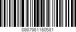 Código de barras (EAN, GTIN, SKU, ISBN): '0887961160581'