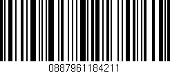 Código de barras (EAN, GTIN, SKU, ISBN): '0887961184211'