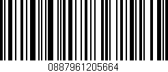 Código de barras (EAN, GTIN, SKU, ISBN): '0887961205664'