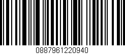 Código de barras (EAN, GTIN, SKU, ISBN): '0887961220940'