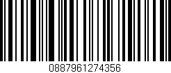 Código de barras (EAN, GTIN, SKU, ISBN): '0887961274356'