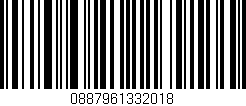 Código de barras (EAN, GTIN, SKU, ISBN): '0887961332018'