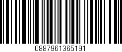 Código de barras (EAN, GTIN, SKU, ISBN): '0887961365191'