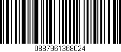 Código de barras (EAN, GTIN, SKU, ISBN): '0887961368024'