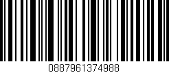 Código de barras (EAN, GTIN, SKU, ISBN): '0887961374988'